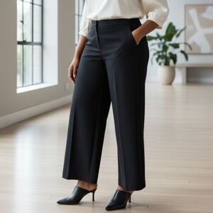 JL ATELIER Black Wide Leg Women's Pants